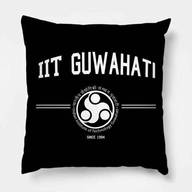 IIT Guwahati Alumini Alma Mater Indian Desi Design Pillow by alltheprints