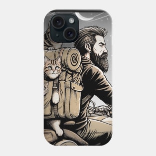 Cat Dad and Biker Phone Case