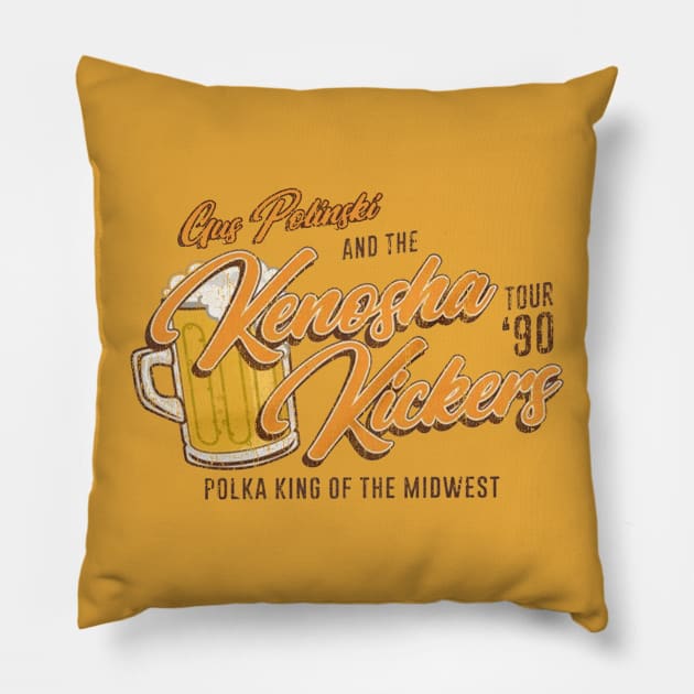 Gus Polinski and the Kenosha - Vintage Pillow by Phenom Palace