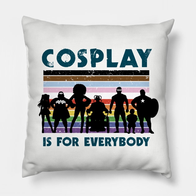 Cosplay is for everybody (Flag) Pillow by YelloCatBean