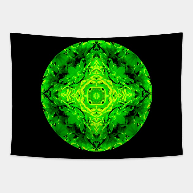 Leafy Circle Design Tapestry by Amanda1775