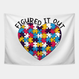 "Figured It Out" Polyamory Pride - Puzzle Heart Tapestry