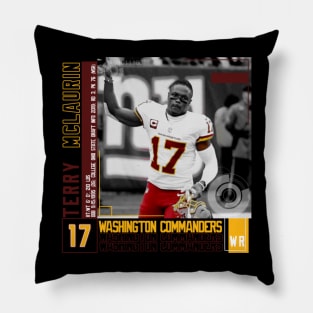 Terry Mclaurin Paper Poster Pillow