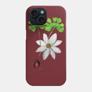 Bloodroot Flower Phone Case