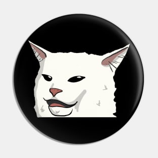 Smudge Table Cat Meme Pin