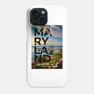 Maryland Travel Poster Phone Case