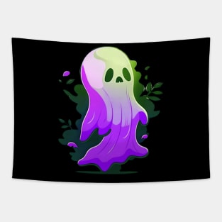 Chibi Halloween Ghost Tapestry