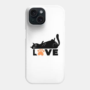 black cat lover Phone Case