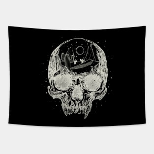 Fantasy Space Desert Skull Cosmic Tapestry