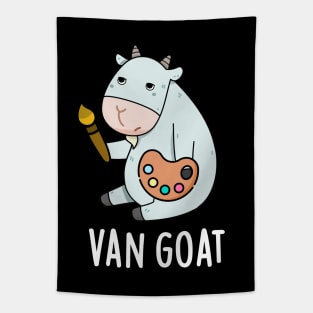 Van Goat Funny Artist Pun Tapestry