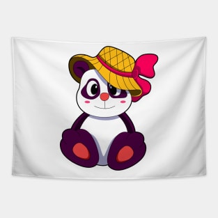 Panda with Hat Tapestry