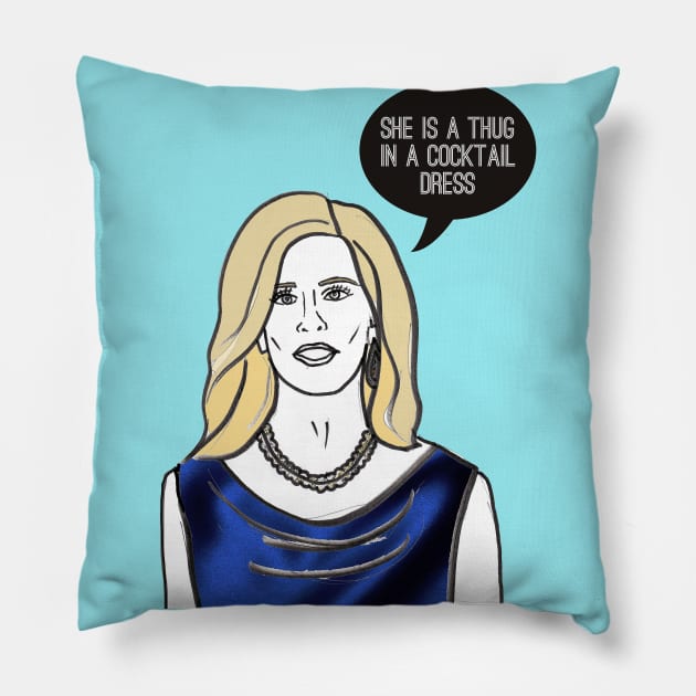 Thug Pillow by Katsillustration