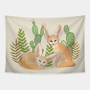 Fantastic Fennec Foxes Tapestry