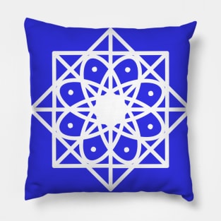 Geometric snowflake Pillow