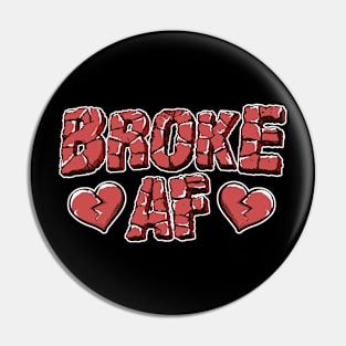 broke heart Pin