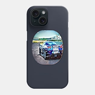 Blue Carrera Car Cartoon Phone Case