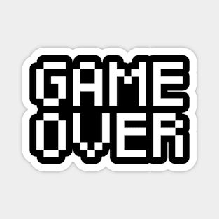 Game Over pixel logo Magnet