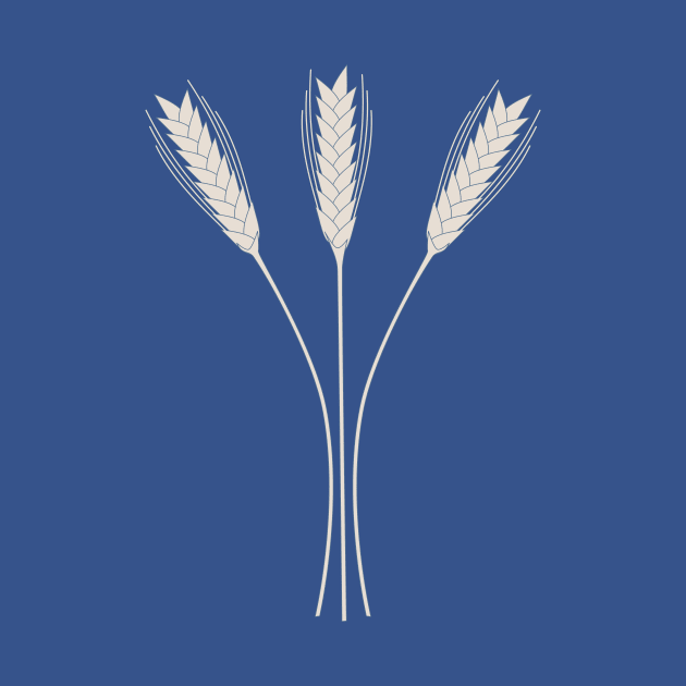 Wheat Field (Misty Blue) by Cascade Patterns