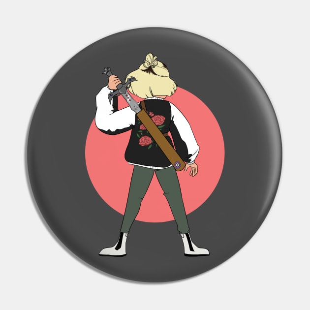 Modern Knight Pin by LaurenS