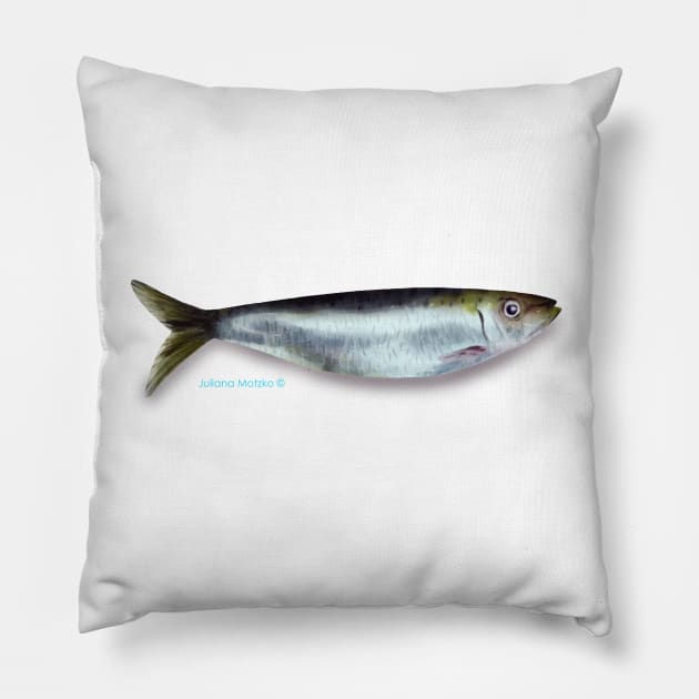 Sardine Fish Pillow by julianamotzko