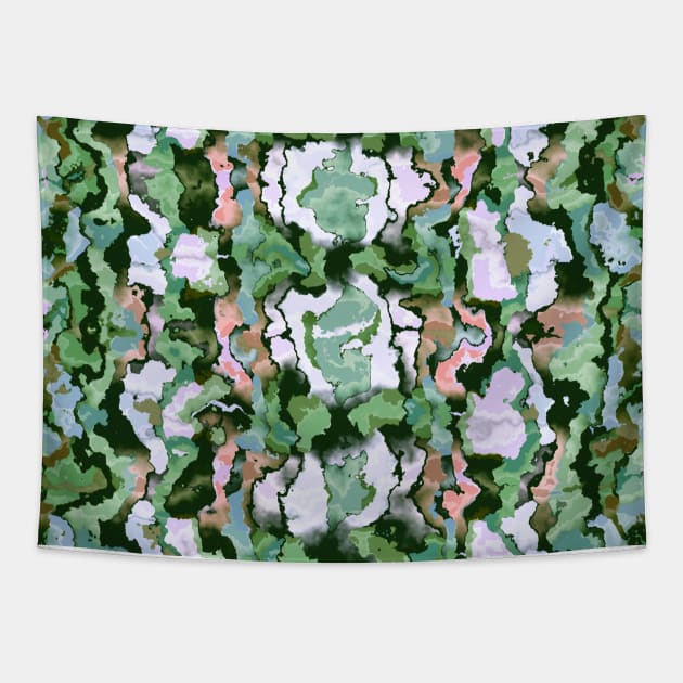 Colorama abstract green marble Tapestry by COLORAMA