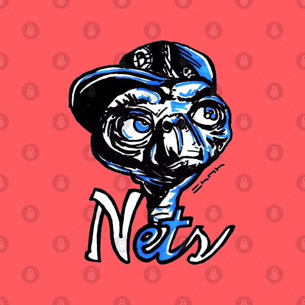 The ET Brooklyn Nets Fan by sketchnkustom