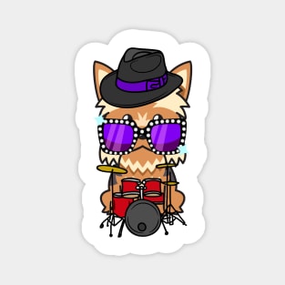 Rock and Roll Yorkshire Terrier Magnet