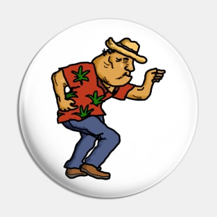 Active Senior Old Man Dancing Pin