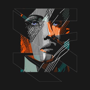 digital face 001 T-Shirt