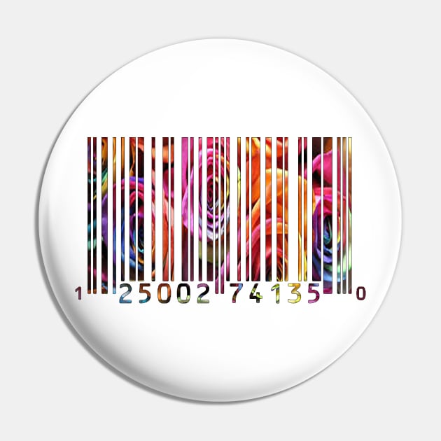 Colored barcode Pin by Aish shop