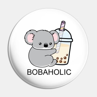 Little Bobaholic Koala Loves Boba! Pin