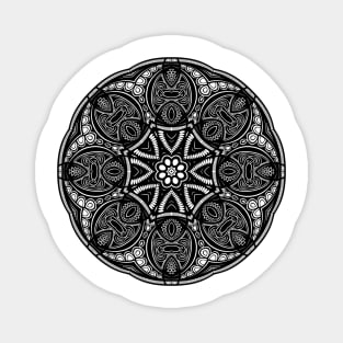 Black Indian Mandala Magnet