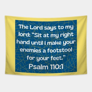 Bible Verse Psalm 110:1 Tapestry