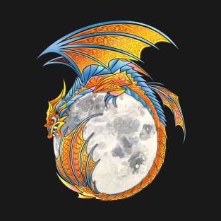 Dragon and Moon  Artwork T-Shirt