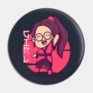 Kimono Girl Pin