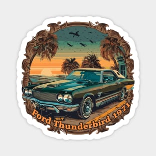 Ford Thunderbird 1971 - Classic Car Vector Design Magnet