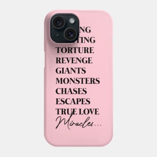 True Love... Miracles... (dark text) Phone Case