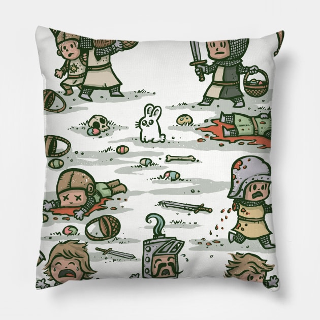 The Killer Rabbit of Caerban-Egg Pillow by kg07_shirts