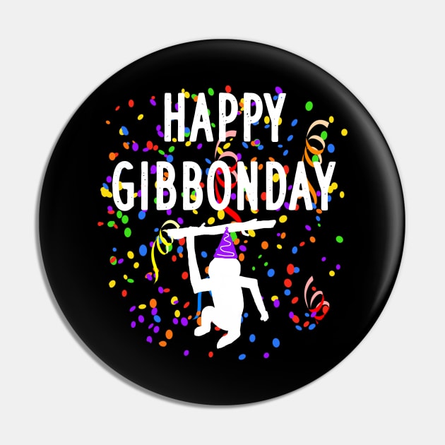 Gibbon October 24th Gibbon Animal Welfare Monkey Pin by FindYourFavouriteDesign