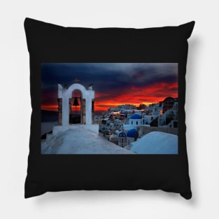 Oia sunset Pillow