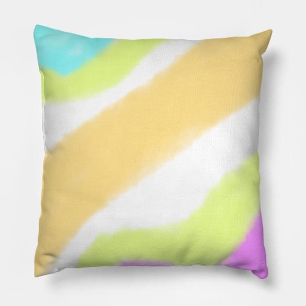 Colorful watercolor abstract texture art design Pillow by Artistic_st