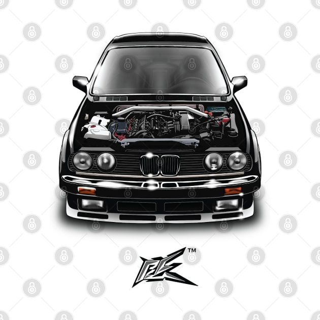 bmw 316is engine bay black by naquash