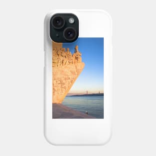 Lisbon . Monument to the Discoveries. Tejo river Phone Case