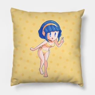 Yellow Bikini Design Pillow