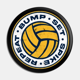 Bump Set Spike Repeat Pin