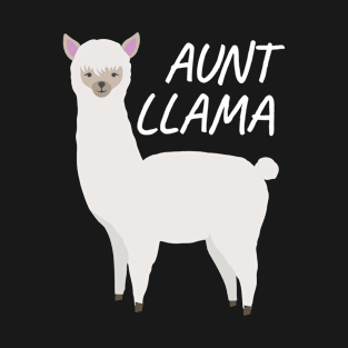 Matching Family Llama Gift Aunt Llama for Auntie Gift T-Shirt