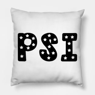 Psi Star Letters Pillow