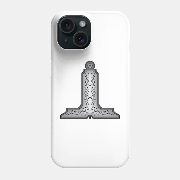 Level symbol - Masonic symbol of Senior Warden for Blue Lodge Freemasonry Phone Case by NxtArt