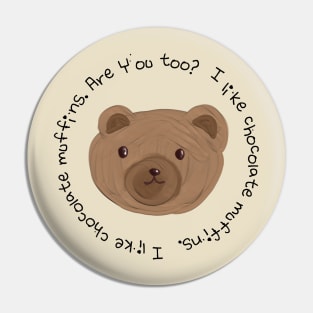 bear chocolate muffins Pin