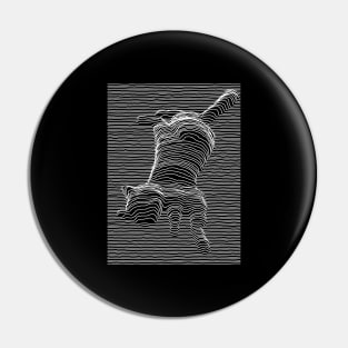 Meow Division: Unknown Pleasures Pin